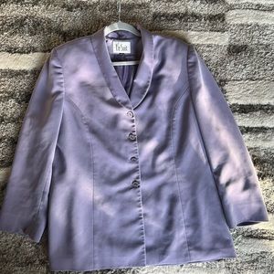 Le suit purple blazer